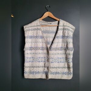 Vintage Winona Novelty Fair Isle Sweater Vest Sz XL